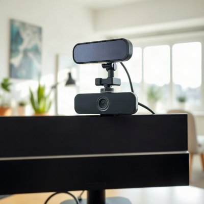 Webcam Full HD 1080p com Microfone Duplo