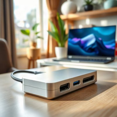 Hub USB-C 7 em 1 — HDMI 4K, USB 3.0, Leitor SD
