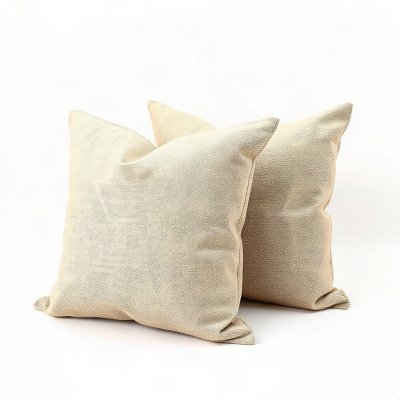 Kit 2 Almofadas Decorativas 45×45 — Linho Bege