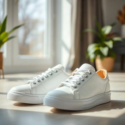 Tênis Casual Couro — Branco
